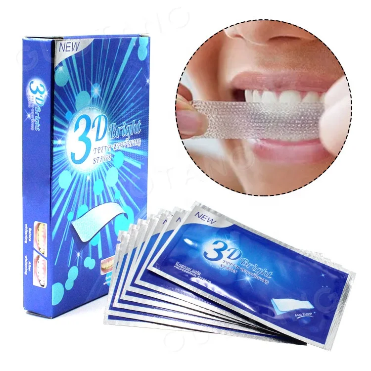 

3D Effective Mint High Quality Teeth Whitening Strips Peroxide Free