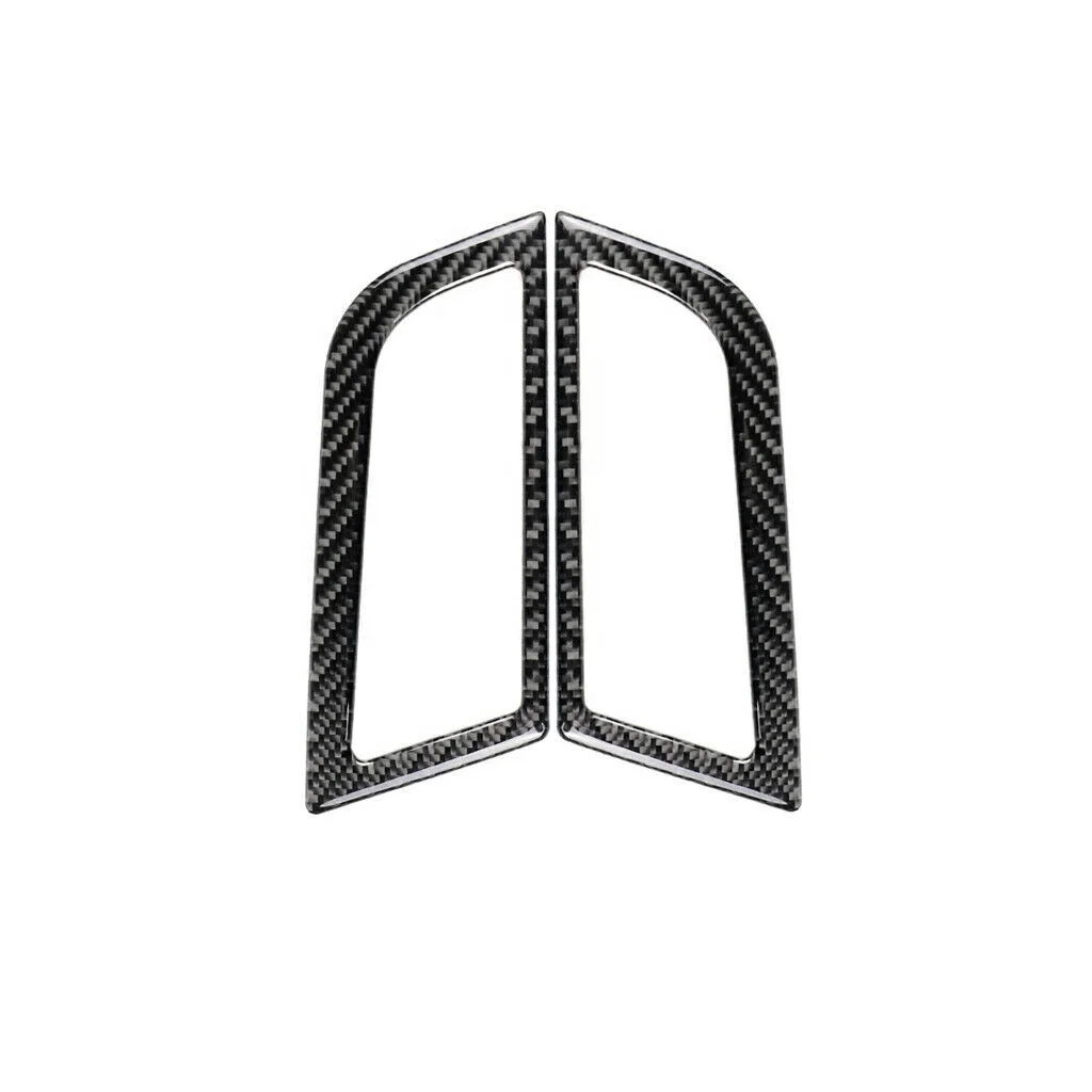 

Carbon Fiber L&R Air Vent Outlet Frame Cover Sticker Trim For Ford Mustang Car Accessories, Carbon black