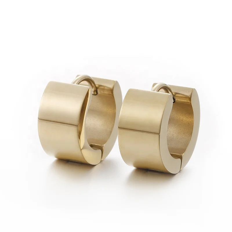 

ONYSS Fashion Gold Plate Simple Design Clip-on Hoop Earrings 2021 Toppik Wholesale