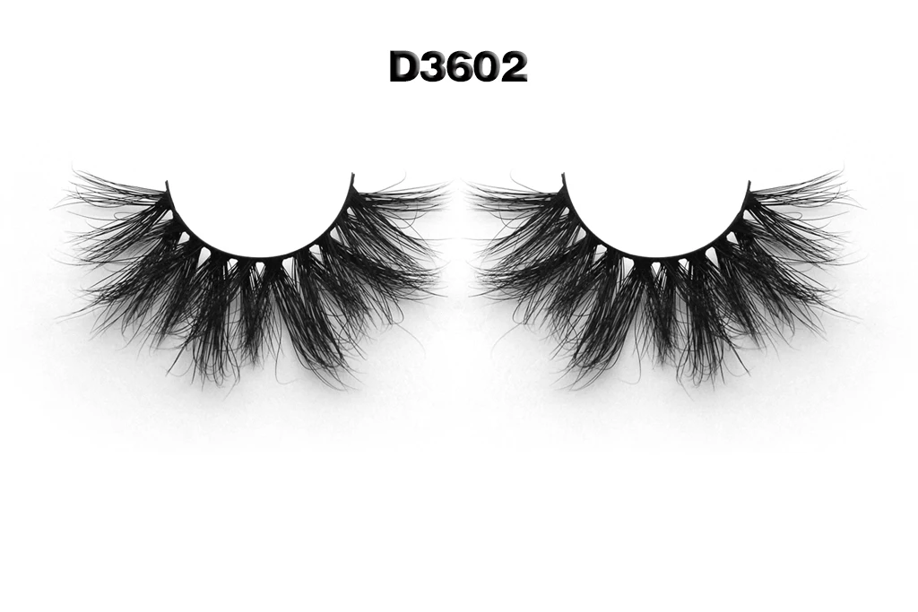 Lashes Natural Mink  25mm Black Cotton Oem 5D Full Strip Eyelash Customized 27mm Fur Long Band Style Sales