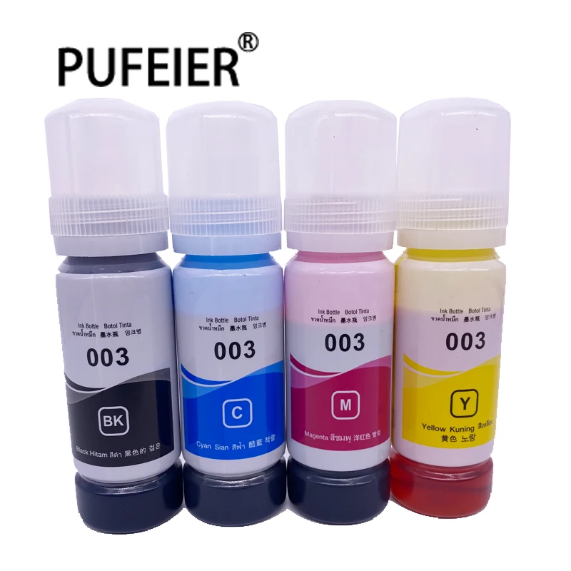 

70ML Bottle Premium 003 Refill Dye Ink For Epson L3110 L3150 L1110 L3116 L3156 L3100 L3101 L3150 L5190 Inkjet Printer 003 Ink