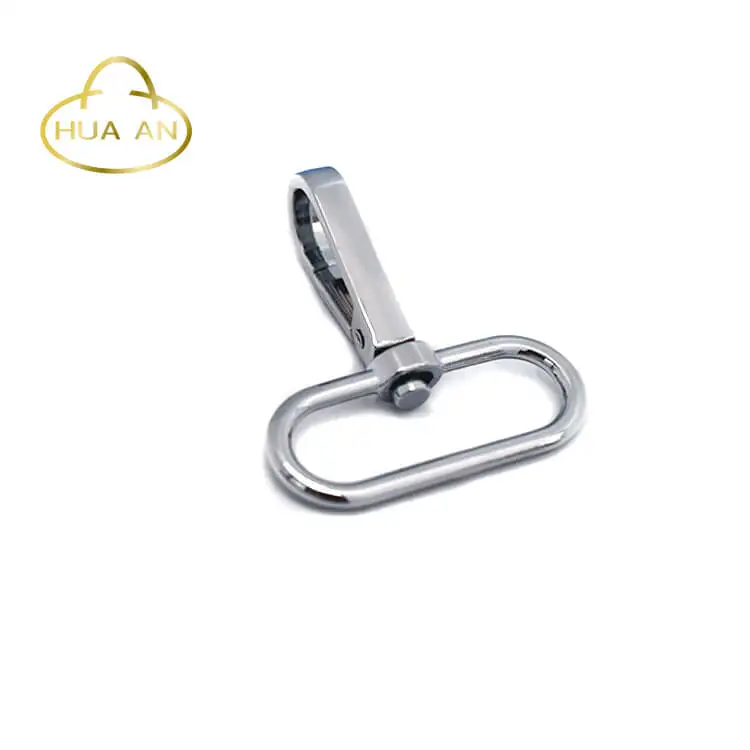
Chrome hardware 1.5 inch 0 ring swivel snap hook 