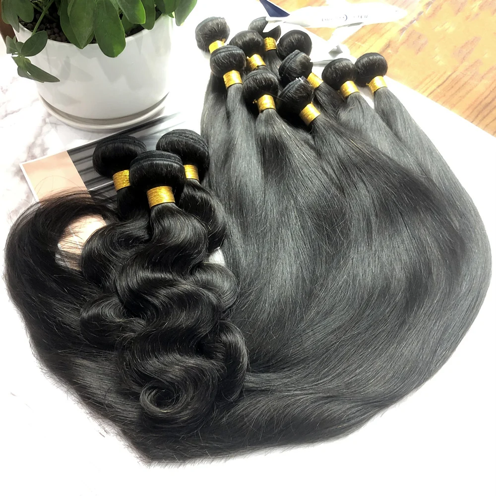 

High quality grade 9a malaysian virgin human hair bundles,remy virgin cuticle aligned hair weave bundle, Natural black