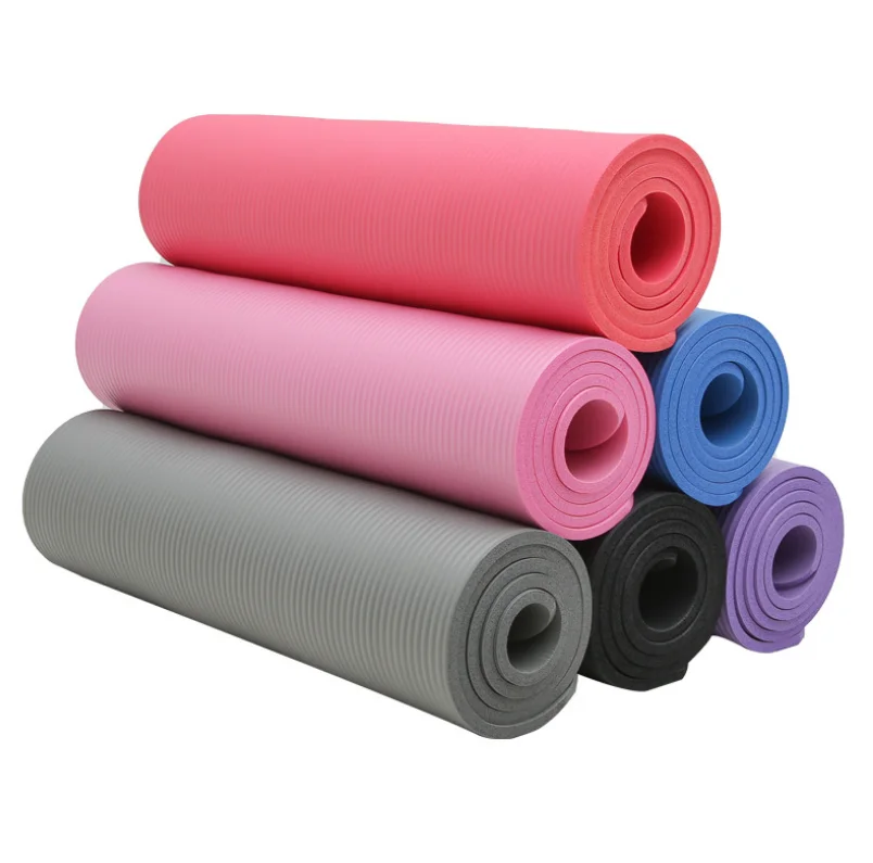 

cheap NBR non-slip fitness sports mat for beginners home widened yoga mat