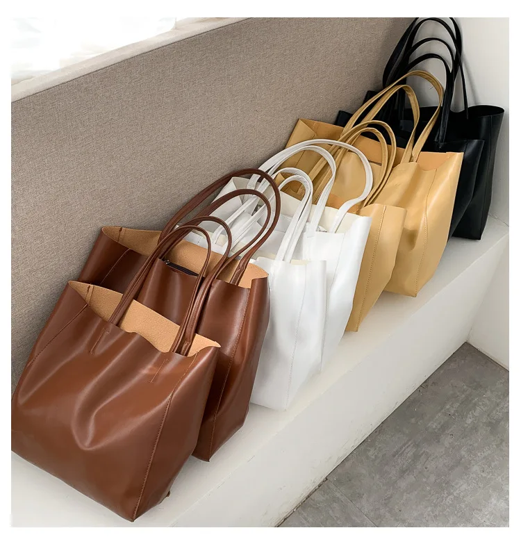 

Autumn and winter Large capacity storage bag women 2020 new fashion shoulder portable shopping bag lady tote bag, Colorful