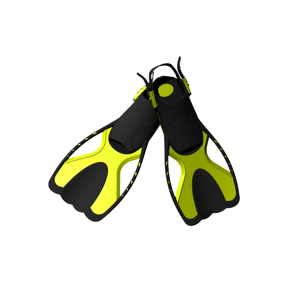 zlf swimming flippers oem customized logo color tpr pp adjustabl