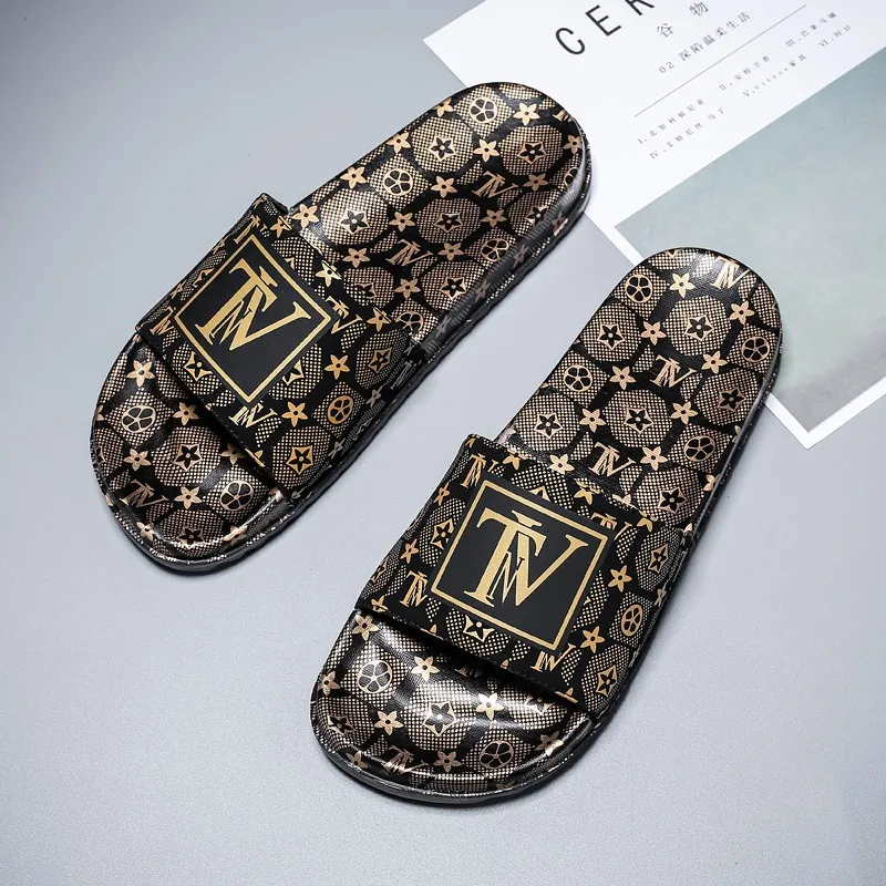 

new sandals fashion styles men slipper summer slippers logo