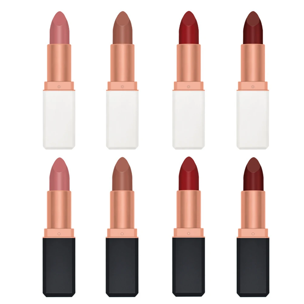 

Daily Light Makeup Four-color Square Tube Matte Moisturizing Color Vegan Lipstick Private Label Customization, 8 color