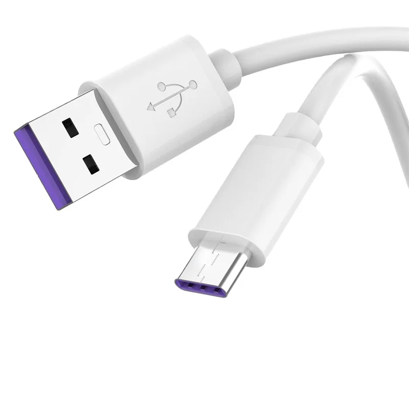 

Hot Selling on Amazon 5A Fast Charging PVC Type-C Data Cable Supporting Huawei Super Charge, Black/white