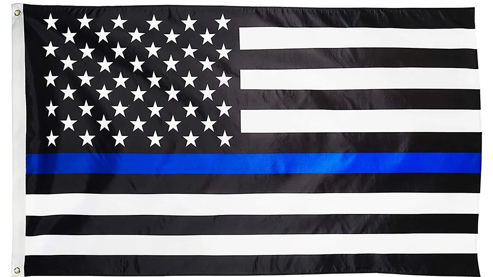 Thin Blue Line American Police Flag 3' x 5' Support Our Law Enforcement  USA B11 