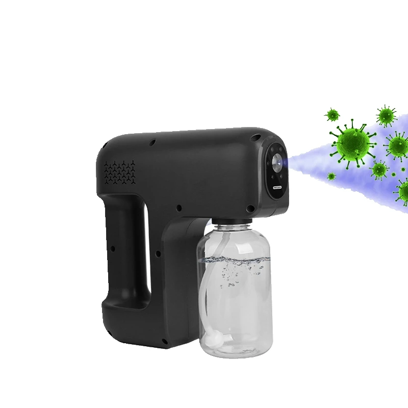 

Wireless Gun Sprayer Handheld Blue-ray Nano Steam Sterilization Nebulizers Spray Distance Sanitizing Spray Bottle