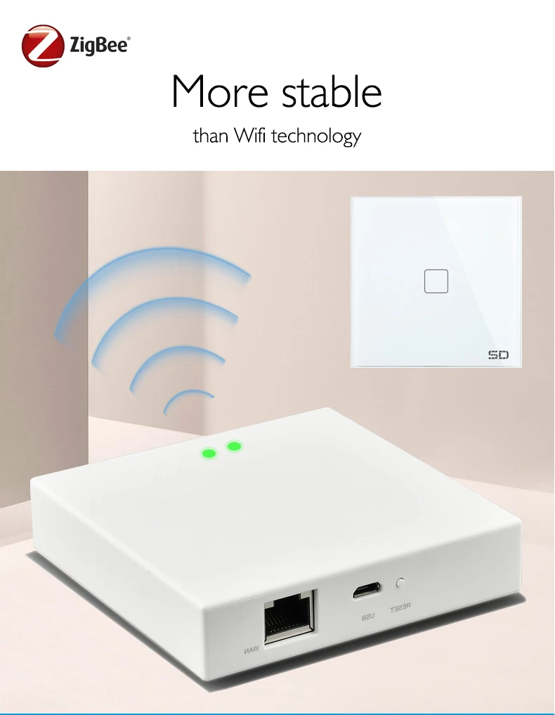 Smartdust Google Alexa Voice Smart Home Automation Tuya Zigbee 3.0 Hub Wifi Ha 1.2 Remote Controller Gateway - ANKUX.COM