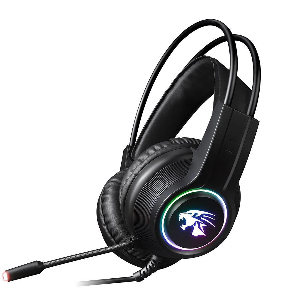 

LED Wired Stereo Gaming Headset Game Headphone With Microphone For PS4 XBOX ONE PC, Black