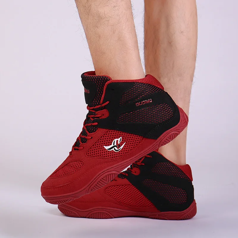 

Factory Custom wholesale oem sports wrestling shoes high quality comfortable soft knit boxing shoes, Picture