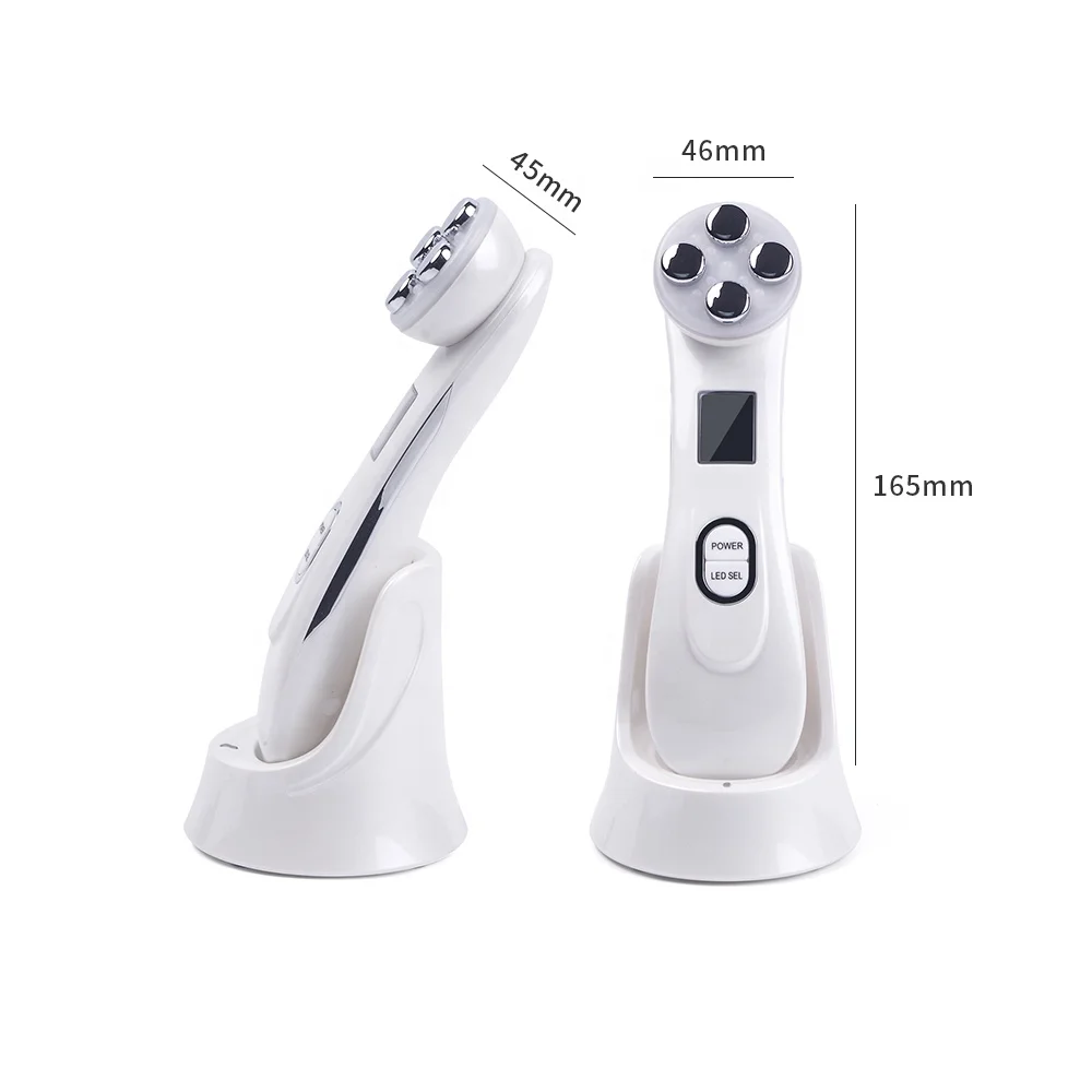 

New 5 in 1 Skin Tightening LED RF Face Lift Facial Care Beauty Device skin care Rf Skin Tightening, Red,green,yellow,green,blue