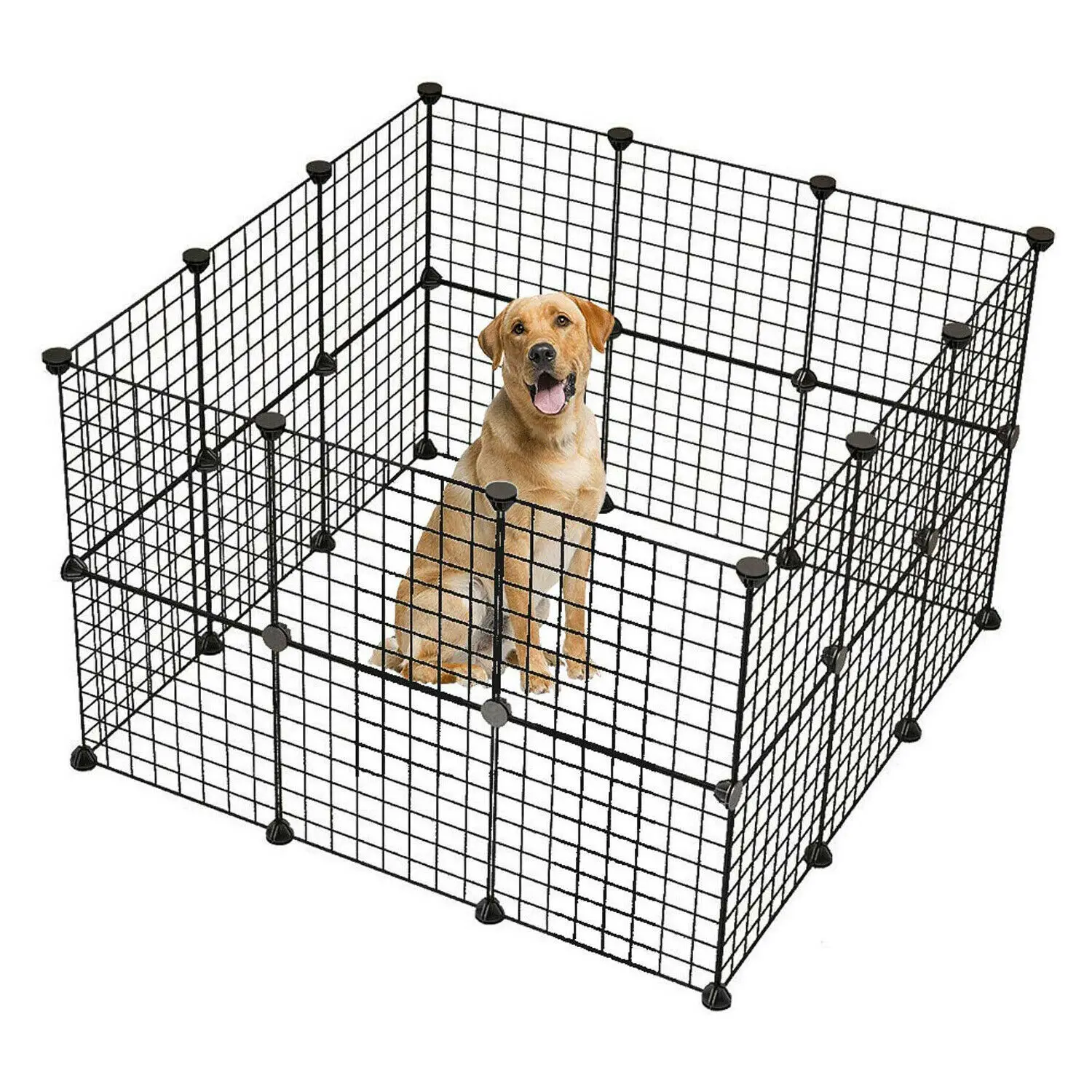 

Smart-Furn cat house pet large metal nest cage indoor wire luxury villa playpen steel multi layer net mesh DIY modular furniture