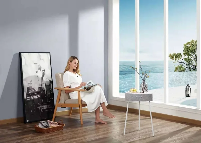 Fashionable Design Multiuse Living Room Smart Music Furniture Bluetooth With Removable Tray With USB Port Table Speaker - ANKUX.COM