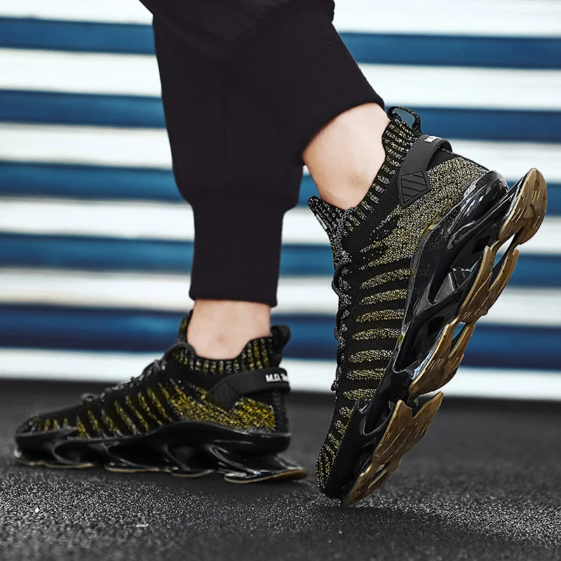 2020最新设计男士春季刀片运动鞋时尚潮流步行鞋