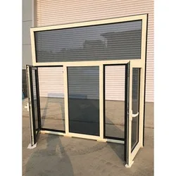 China Manufactory grill design french windows exterior wood door with glass window grills