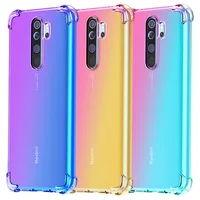 

Gradient color ultra-thin tpu four-corner airbag anti-fall phone case for Redmi Note 8 Pro Phone Case