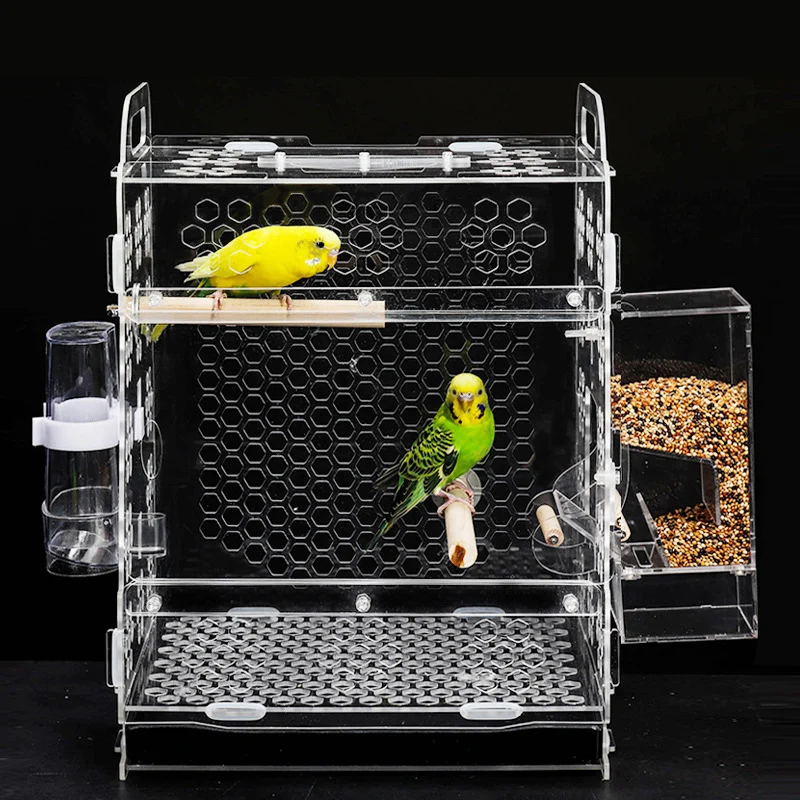 

Cute pet bird cage parrot breeding tiger skin peony cloud acacia bird small acrylic parrot cage bird cage