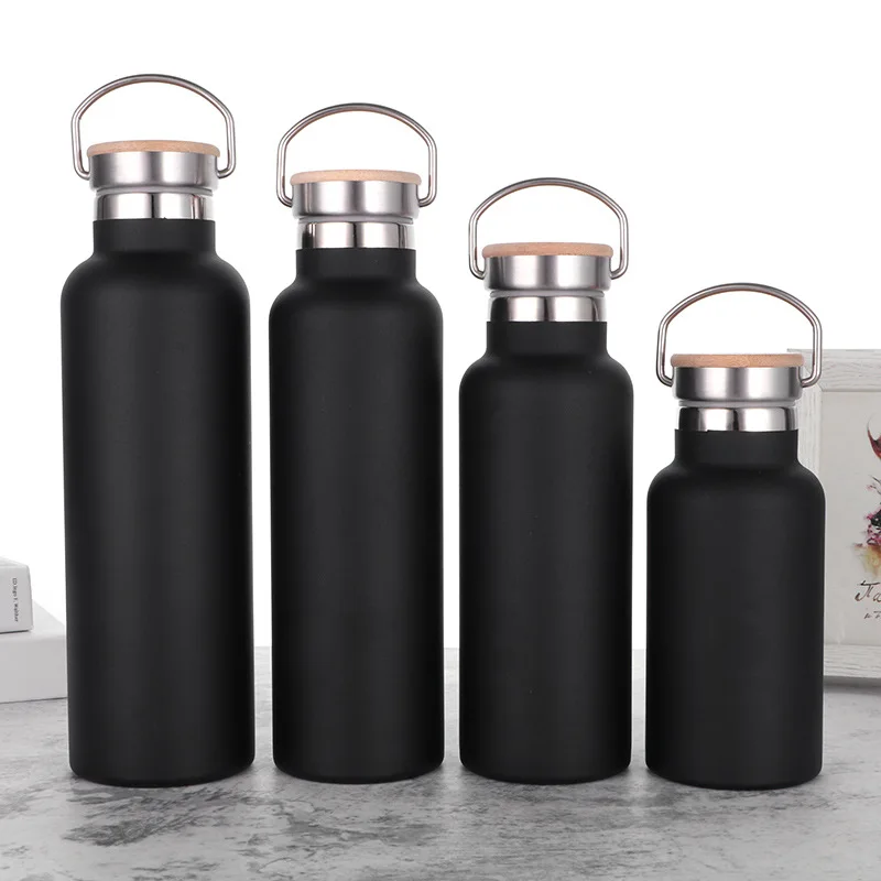 

304 stainless steel vacuum flask outdoor sports water bottle 20oz, 32oz, 64oz space jug half gallon water bottle source factory