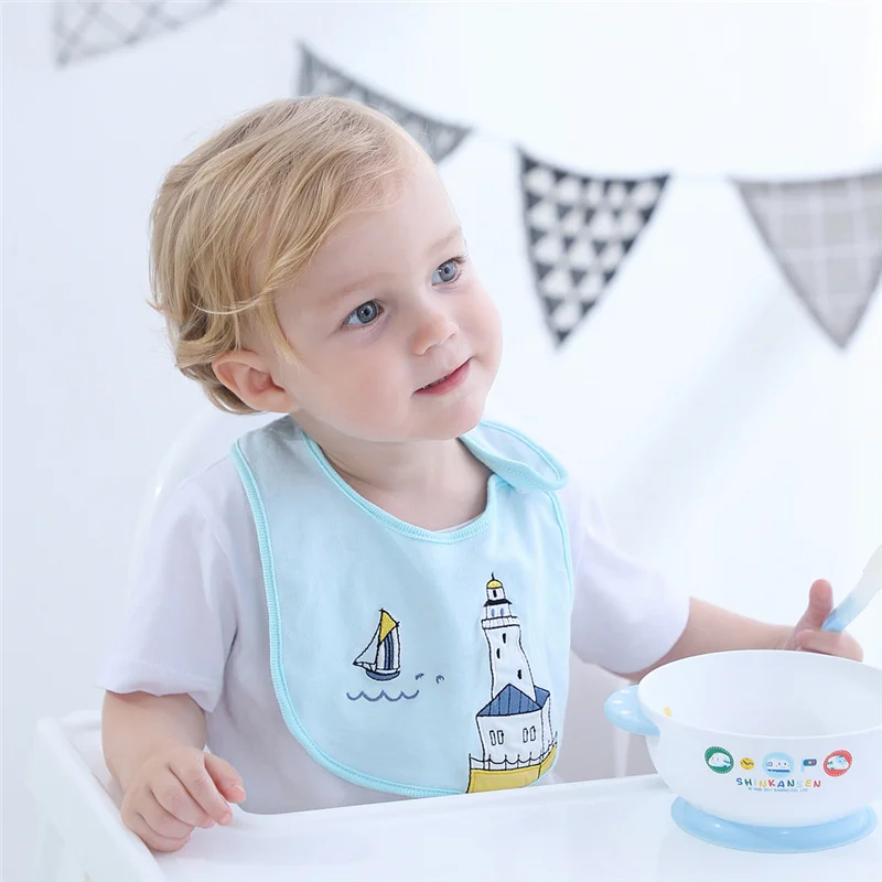 

Hot Sale Customize Soft Polyester Washable Waterproof Baby Bibs