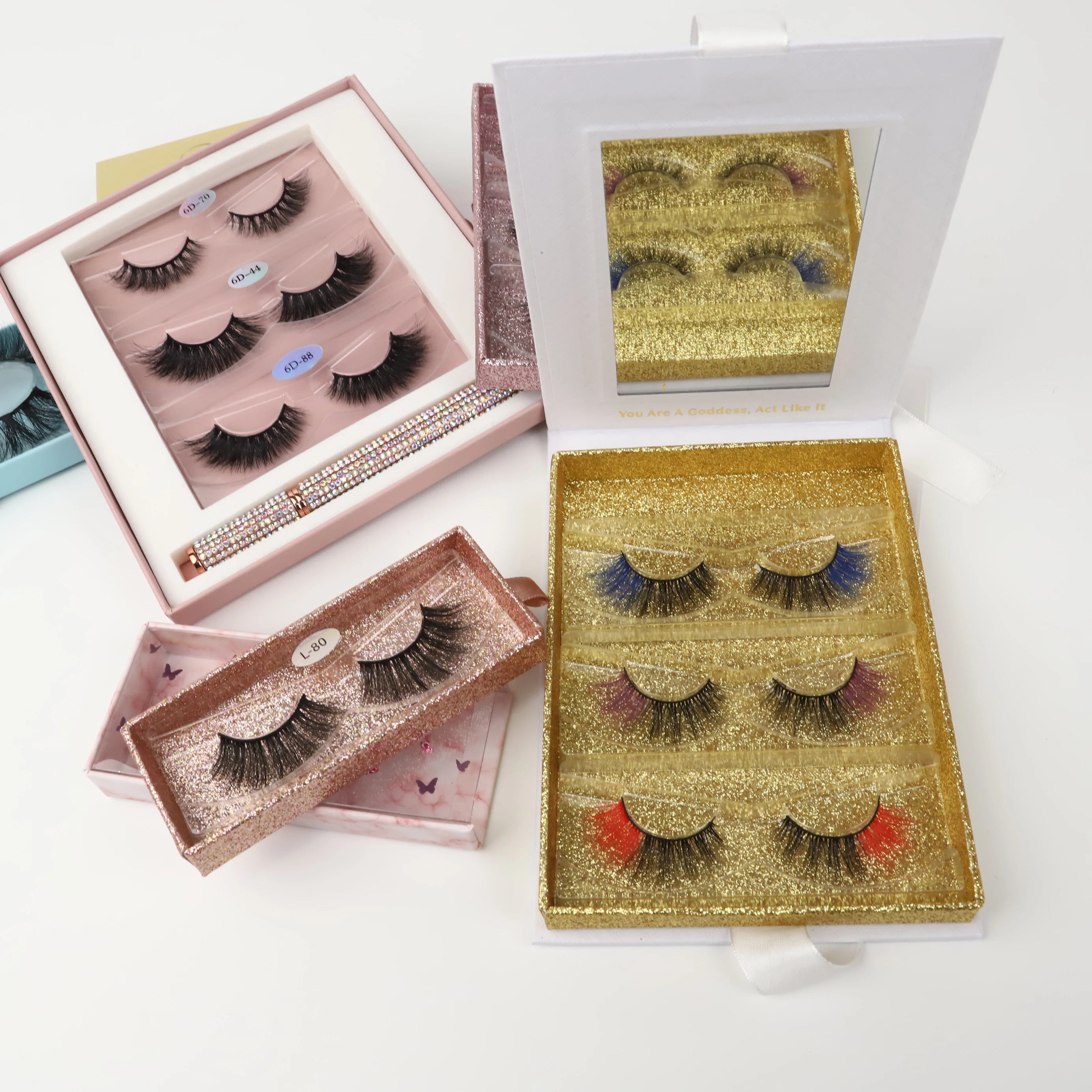 

Handmade 25mm mink eyelashes dramatic private label luxury eyelash