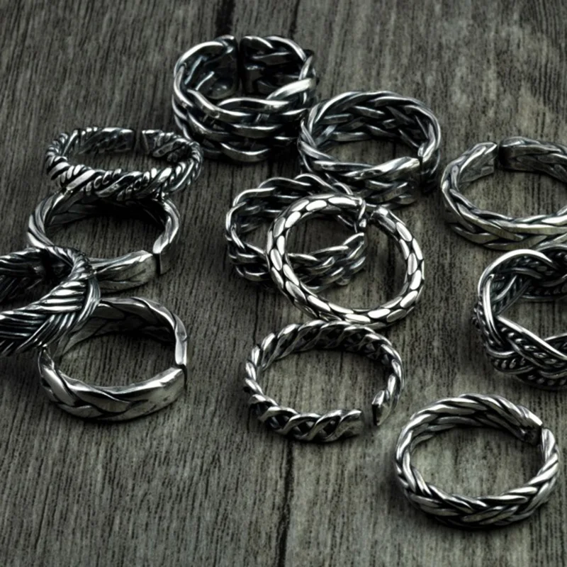 Handmade Braided Ring for Men