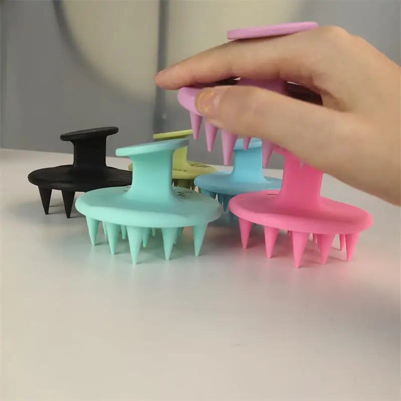 

Brush Shampoo Scalp Wheat Straw One Piece Shampoo Brush Scalp Massager Shampoo Brush Yellow, 6 colors