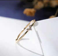 

18K diamond women ring Gold ring diamond wedding