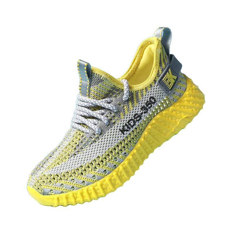 

Economical custom design kids shoes name brand kid shoes online, Yellow