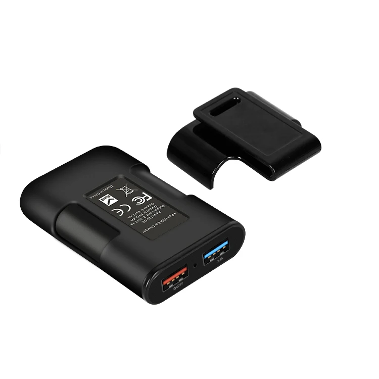 
Mobile phone 48W 7.3A 4 port usb car charger with cable for back 