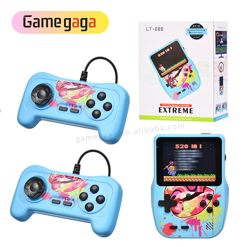 

LT-800 Consola de juego 3.5 Inch Handheld Game Player Portable Game Console with gamepads Built in 520 Classic Games for Nes