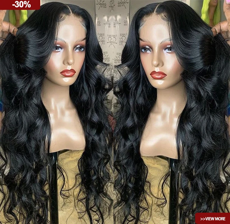 

l 100% malaysian Unprocessed Virgin human hair wig 30 inch Long Natural Hd Transparent Body Wave Lace Wigs pre plucked