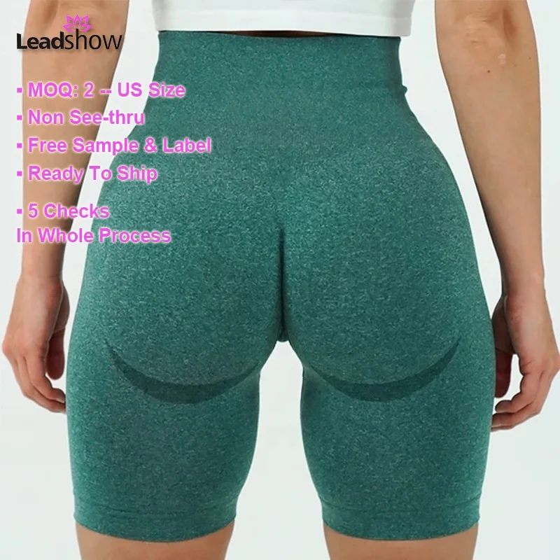 

wholesale fitness clothing scrunch butt lift yoga pants women tights biker yoga high waist compression shorts