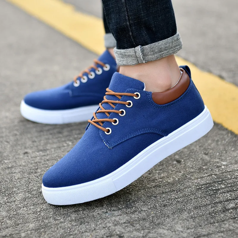

Man Canvas Korean Men's Wild Casual Extra Large Size Shoes, As the picture display