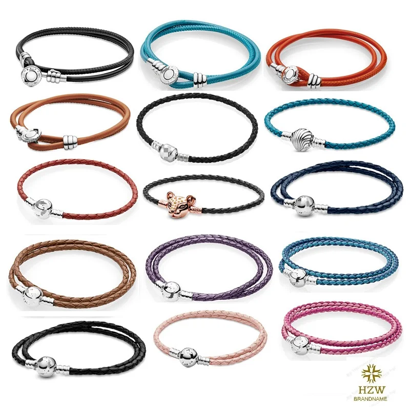 

2020 new best quality leather bracelet 925 sterling silver jewelry for snake skeleton bracelet