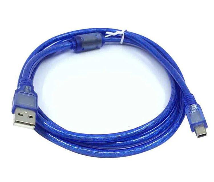 

Factory direct sale 3m USB2.0 data line printing line computer extension Mini 5p male male blue A / b