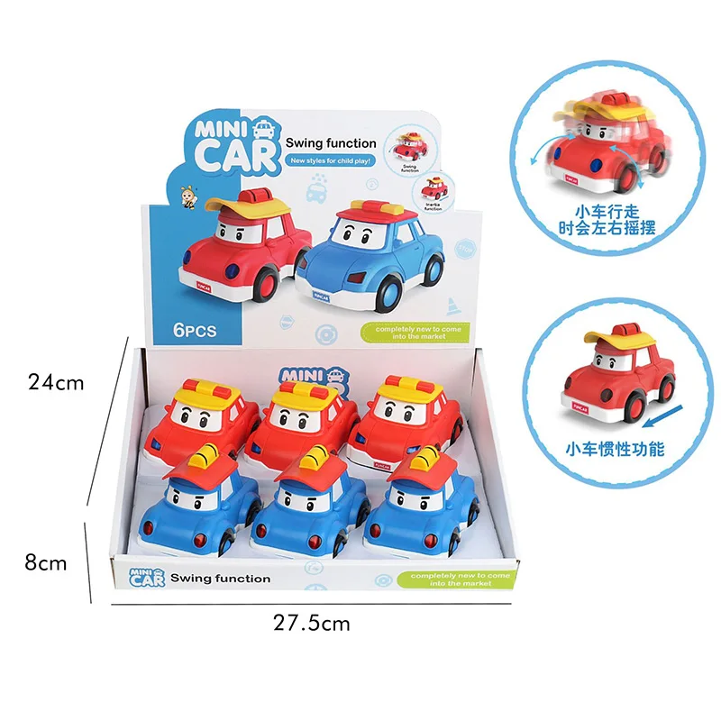 
2020 Mini Swing function car toy children engineering toy car model die-casting car toy set 