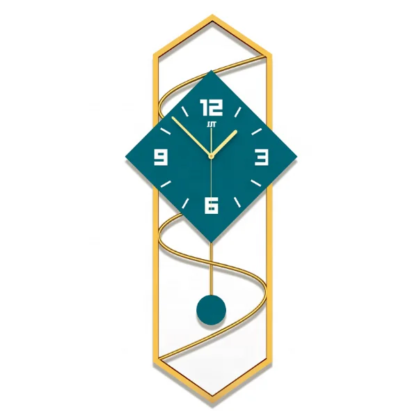 

Modern simple silent personalized home geometric wall decorative clock, Optional