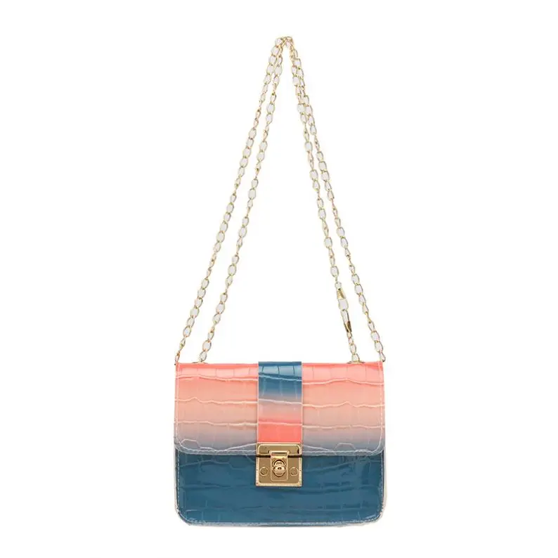 

AIYIYANG luxury handbags for women wholesale stone pattern handbag pu Crocodile pattern square Chain shoulder messenger bag