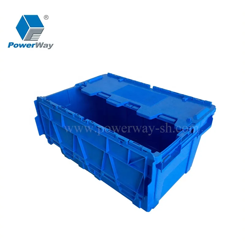 

Turnover heavy duty tote box large moving containers plastic storage turnover box, Green blue optional