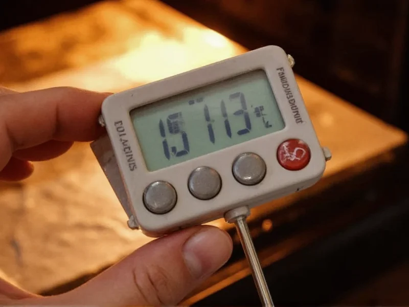Oven thermometer showing exact polymer clay baking temperature