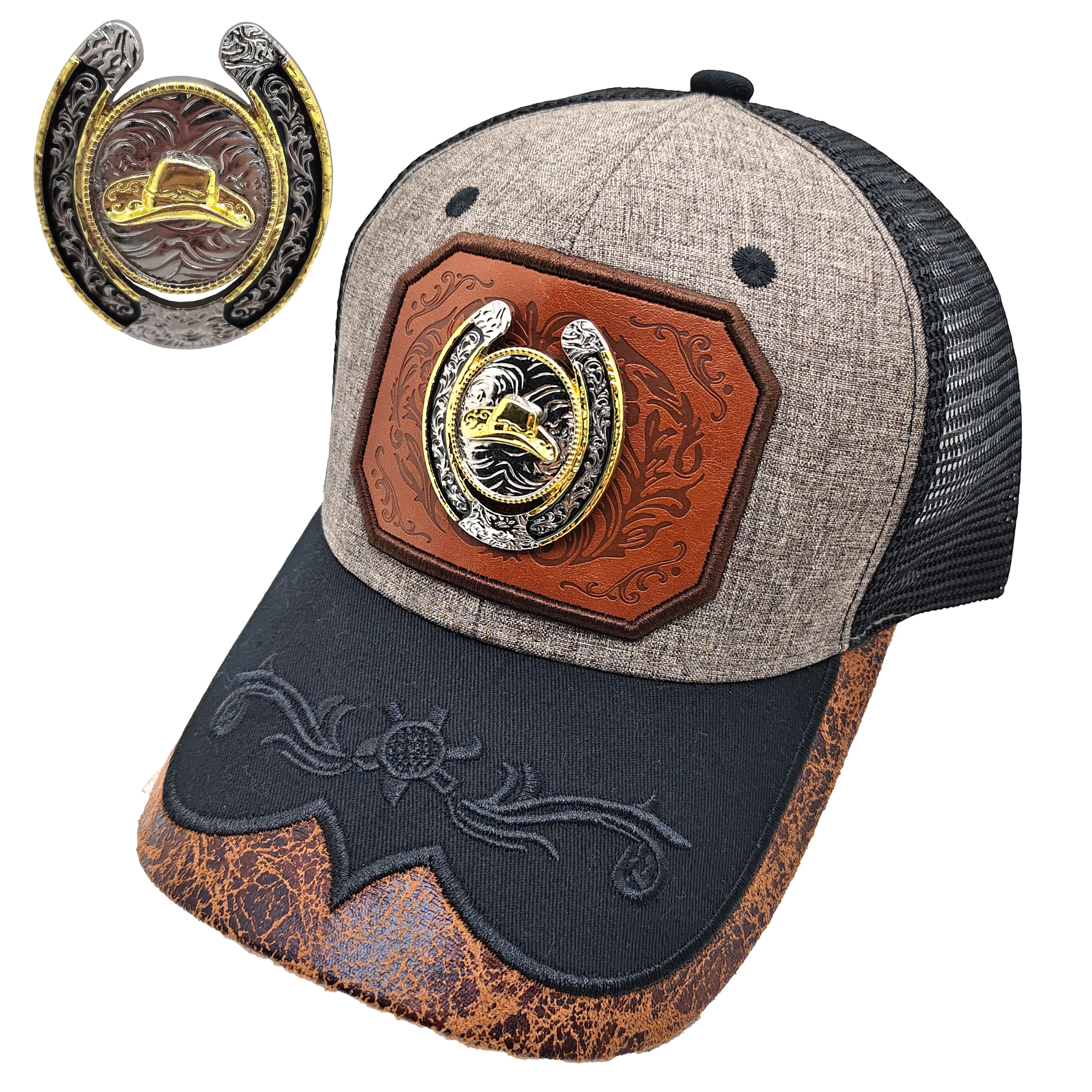 Bull Head Embroidered Trucker Cap