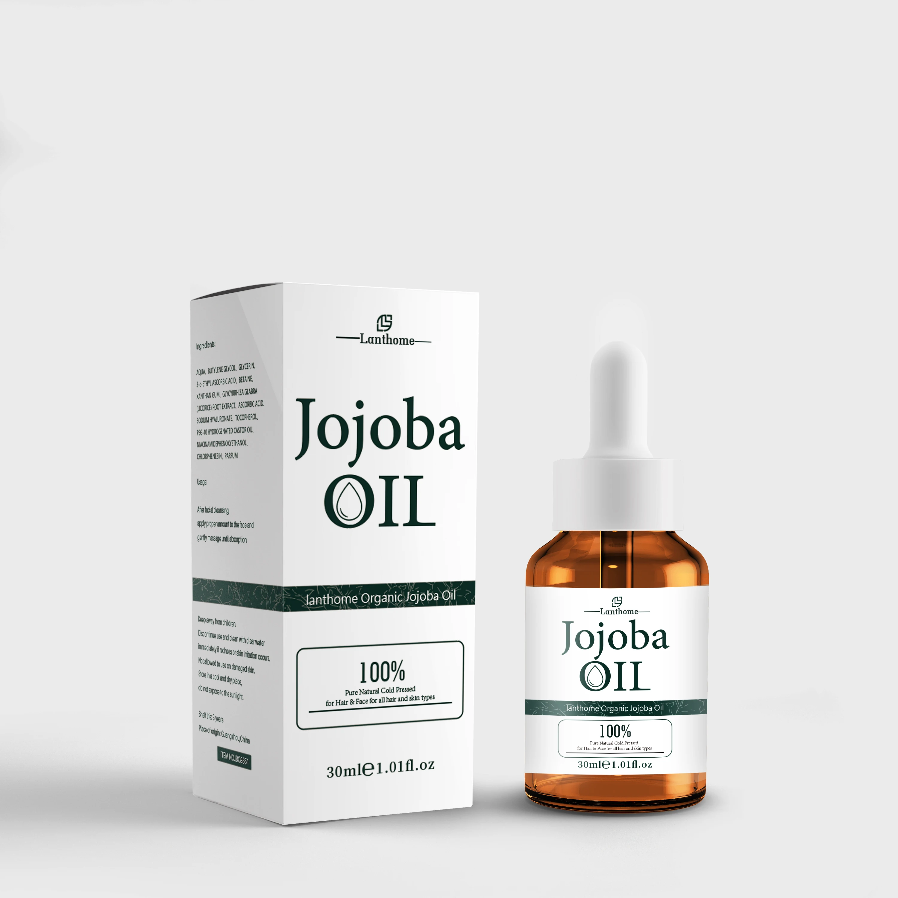 

OEM ODM Wholesale Cold Pressed Bulk Carrier Price Pure Organic Seed Hair Growth For Skin Jojoba Oil