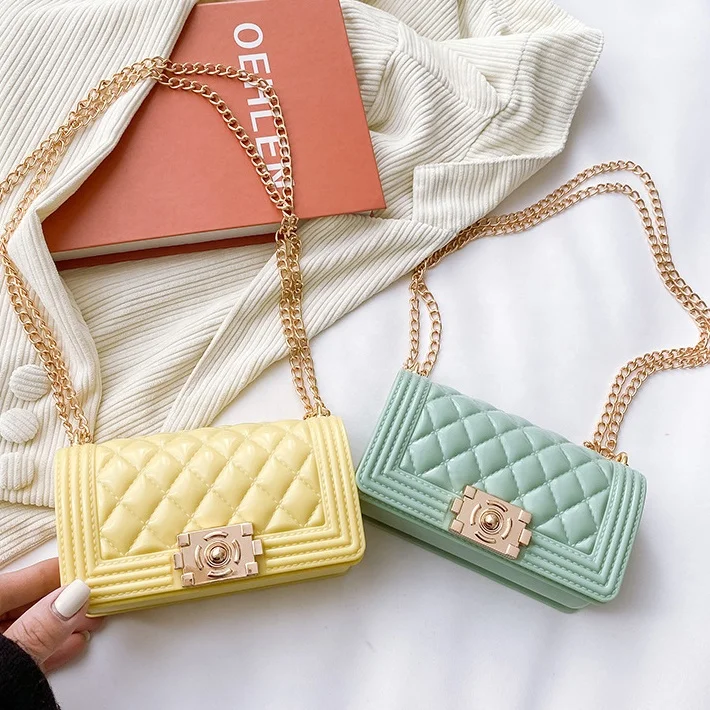 

Cute sling shoulder crossbody bag wholesale multi color option ladies new fashion hand bag chains purse bag, 11 color options