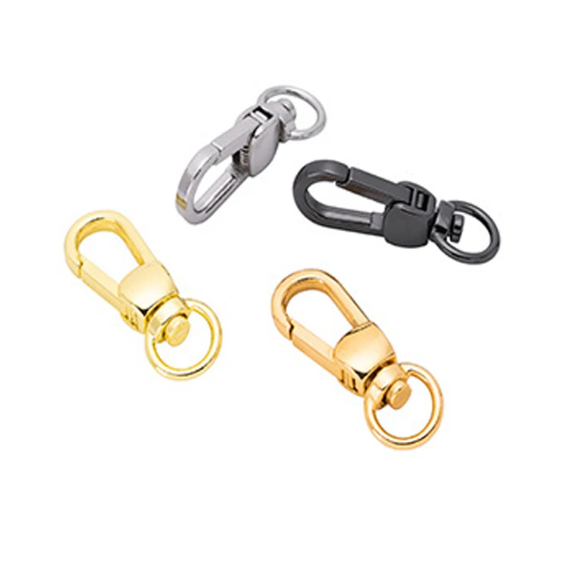 

9mm Bag Metal Buckles Dog Collar Bags Strap Chain Swivel Lobster Clasp Trigger Snap Hook DIY Hardware Accessories, Silver,gold,black.kc gold