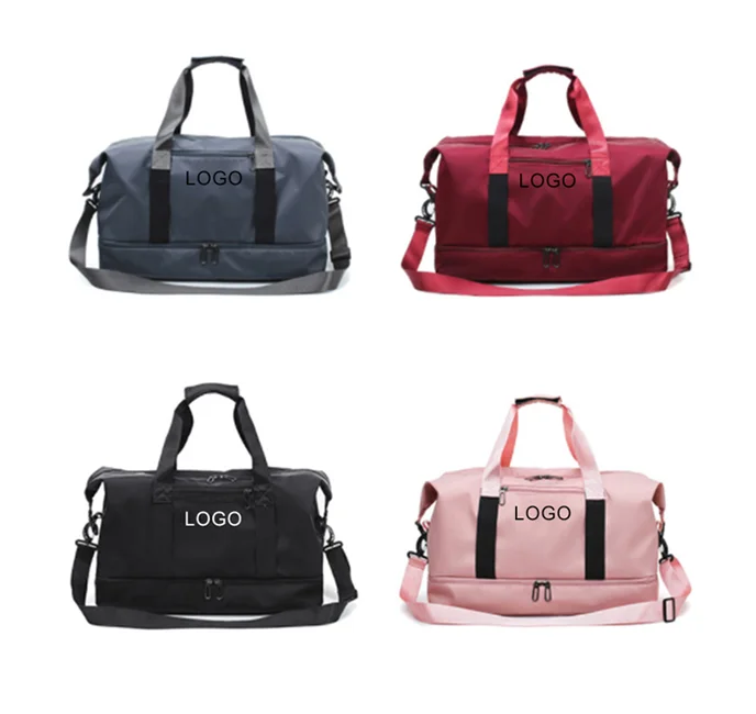 

Customized Logo Large Capacity Women Gym Sports Duffle Bags Waterproof Outdoors Travel Luggage Duffel Bag With Compartment, Pictures