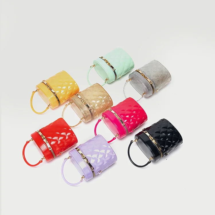 

2021 New Bucket bag crossbody handbags bags women trendy mini fashionable ladies cute jelly bags, 8 colors
